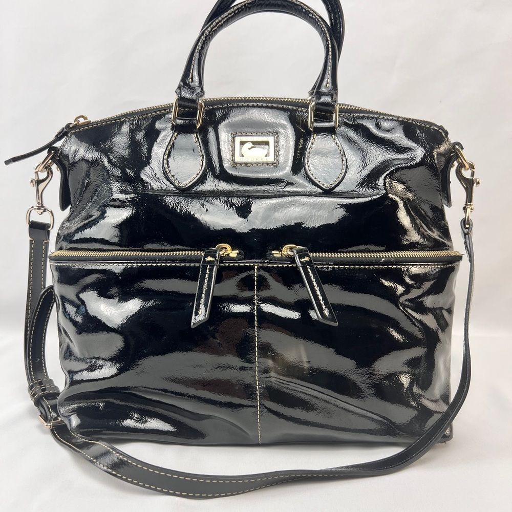Black Patent Leather Women's Bag